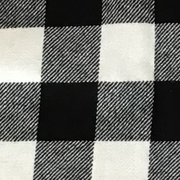 NEW Talbots Skirt Buffalo Check Wool Blend Fully Lined Size 6P Black White Plaid - Picture 8 of 11